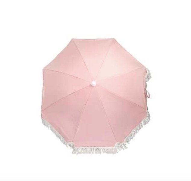 Luxe Beach Umbrella Powder Pink