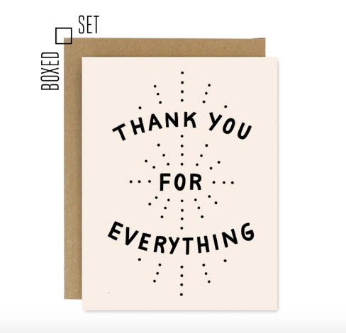 Thank You For Everything Card - Boxed Set