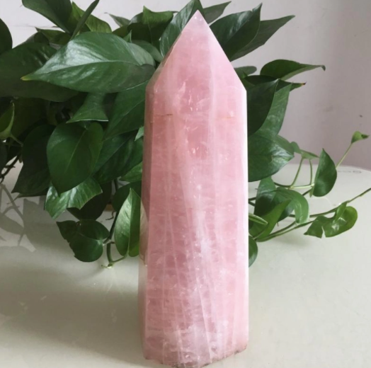 Rose Quartz Polished Crystal Tower - Large