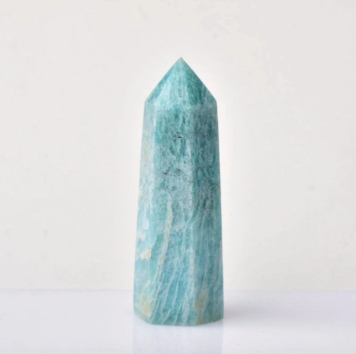Natural Amazonite Pointed Wand - 2" to 2.3"