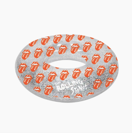 Glitter Rolling Stones Lips Pool Ring