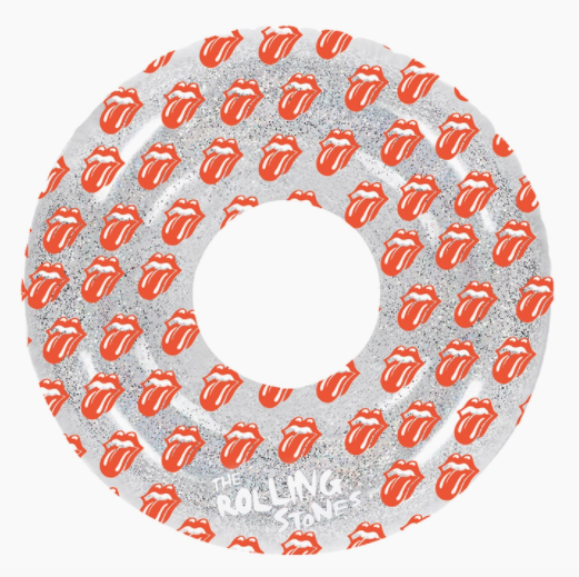 Glitter Rolling Stones Lips Pool Ring