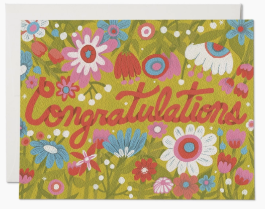 Wildflowers Congratulations Card