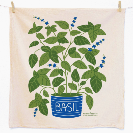 Fresh Herbs Dish Towel Set of 3