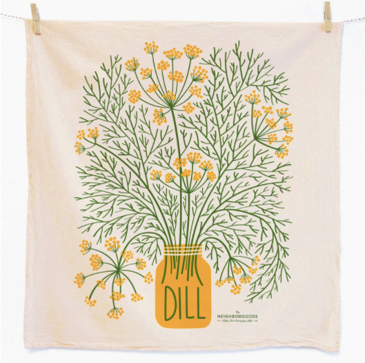 Fresh Herbs Dish Towel Set of 3
