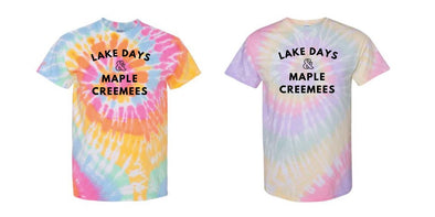 Lake Days & Maple Creemees Tie-Dyed Tee