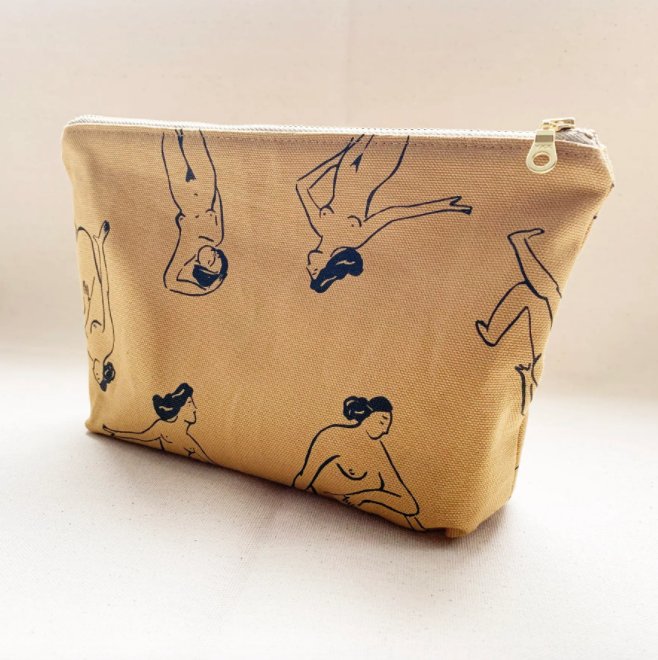 Zipper Pouch - Naked Ladies Outline
