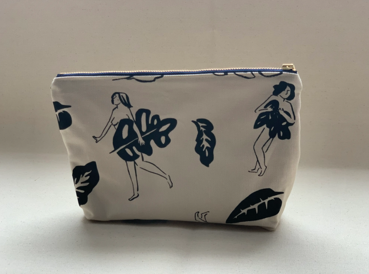 Zipper Pouch - Ladies and Leaves