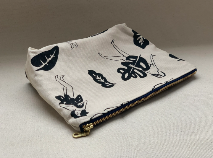 Zipper Pouch - Ladies and Leaves