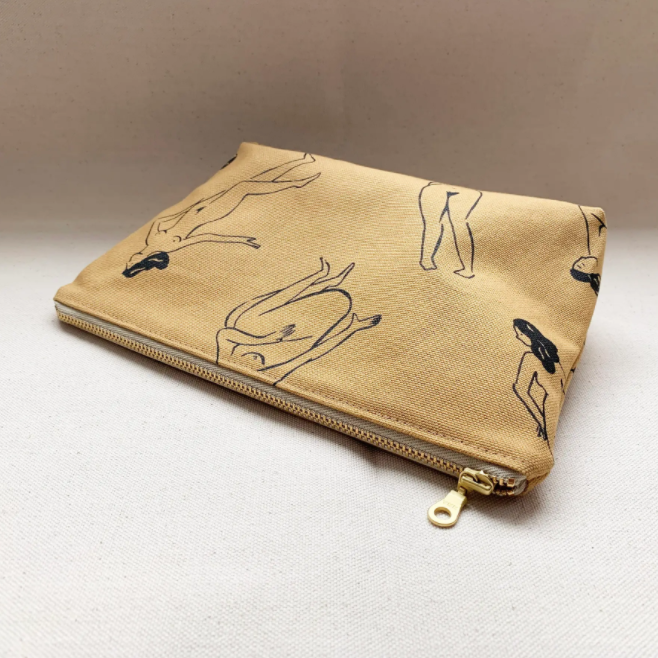 Zipper Pouch - Naked Ladies Outline