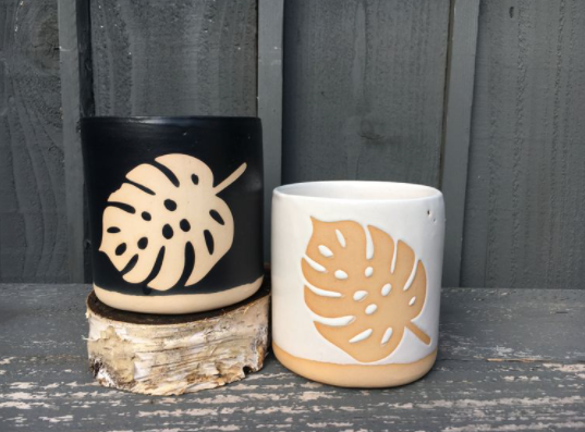 Slip Casted Monstera Tumbler