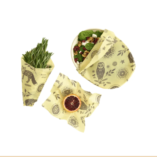 Set of 3 Assorted Plant Based Wraps in Into the Woods Bee's Wrap
