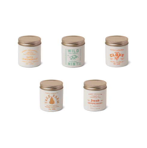 Market Cracked Ceramic 8oz Candle