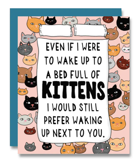 Kitten Bed Card