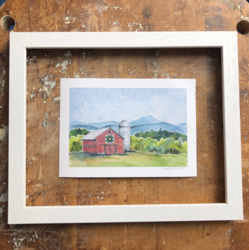 Barn Series: Summer Quilt, 5x7 giclee print