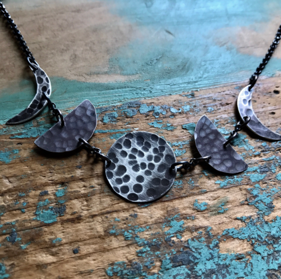 Horizontal Moon Necklace - Small