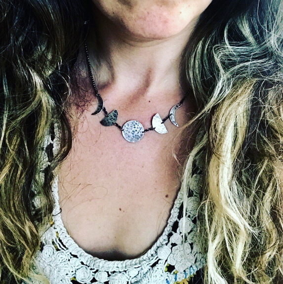 Horizontal Moon Necklace - Small