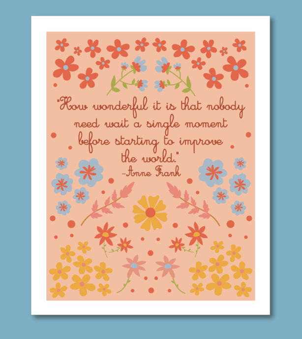 Anne Frank Quote Print 8 x 10