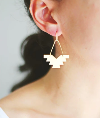 Geometric Phoenix Earrings