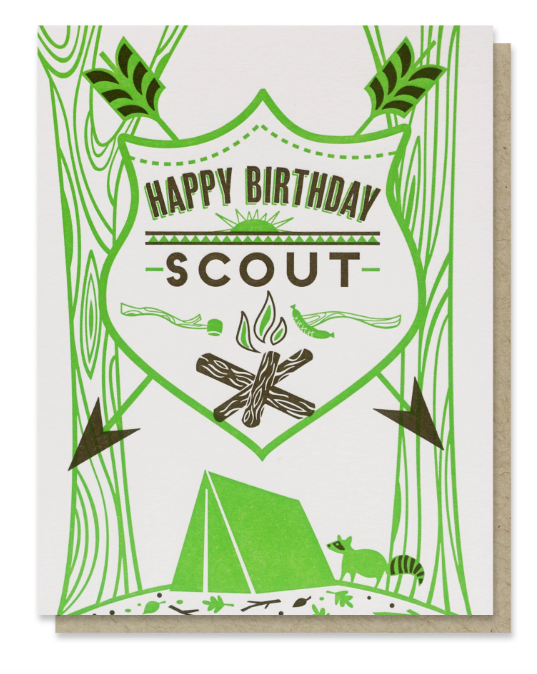 Scout Birthday Card