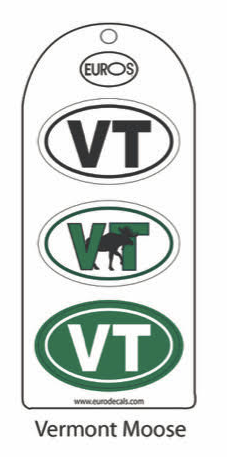 VT Moose Set of 3 Stickers