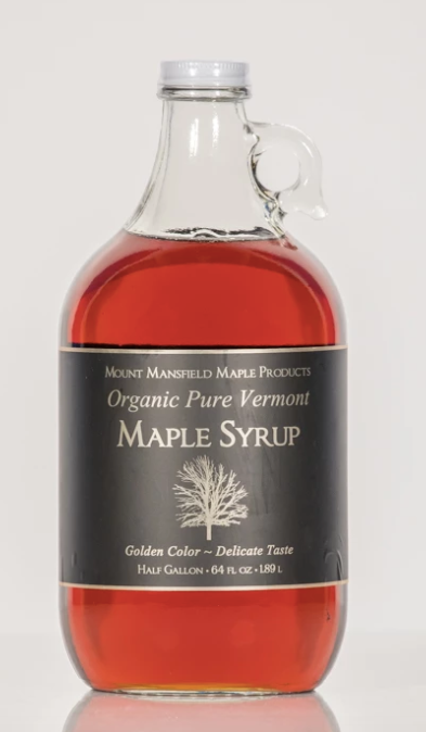 Organic VT Maple Syrup - Half Gallon Glass Jug