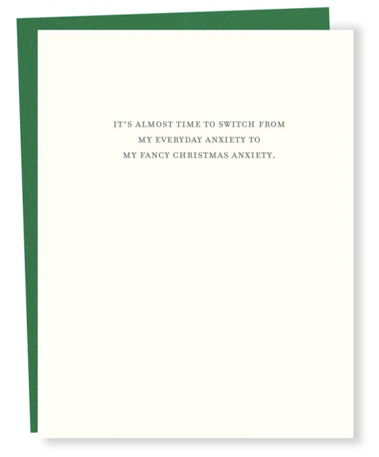 Anxiety Christmas Card