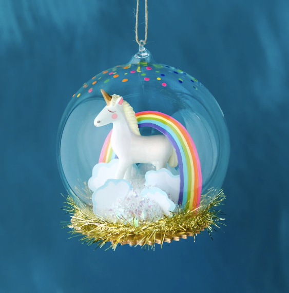 Unicorn Dome Ornament