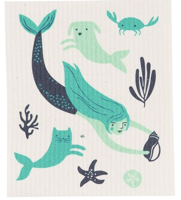 Sea Spell Swedish Dishcloth