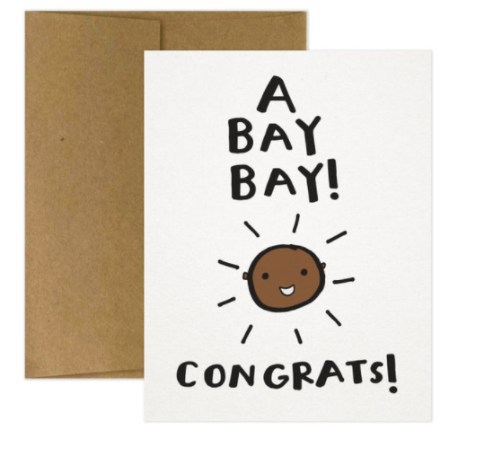 A Bay Bay! Congrats! Greeting Card