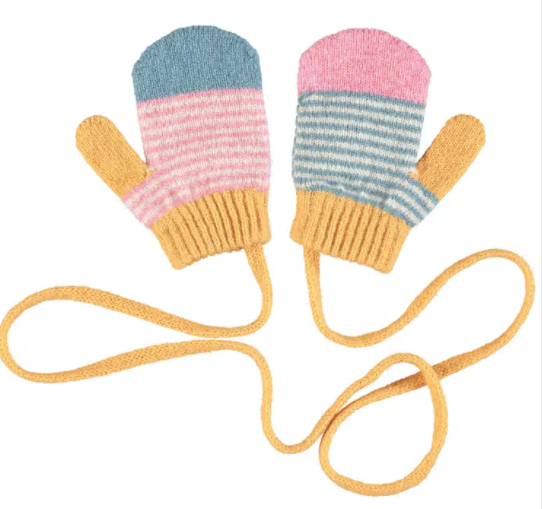 Kid's Patterned Lambswool Mittens