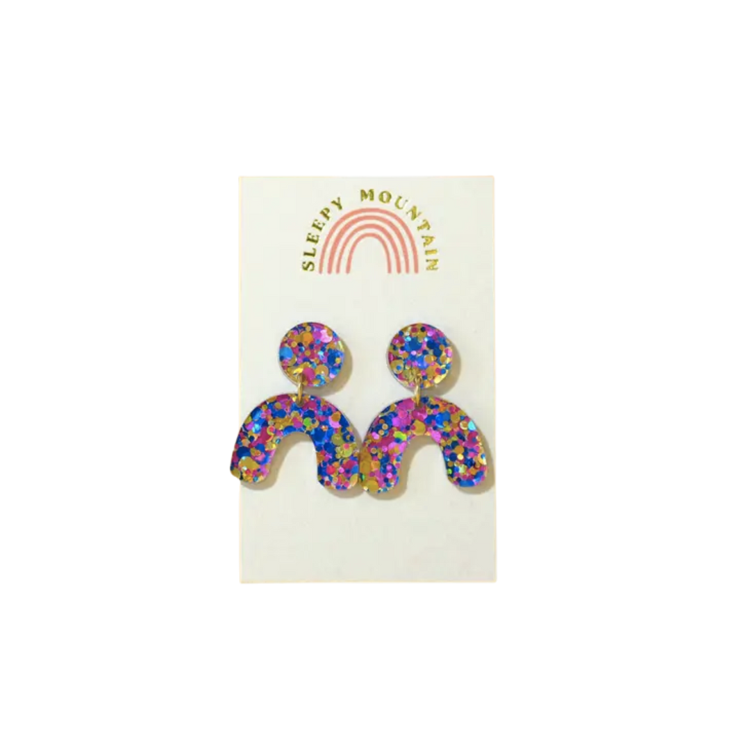 Confetti Mini Arch Dangle Earrings