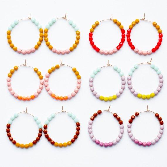Small Colorful Hoops