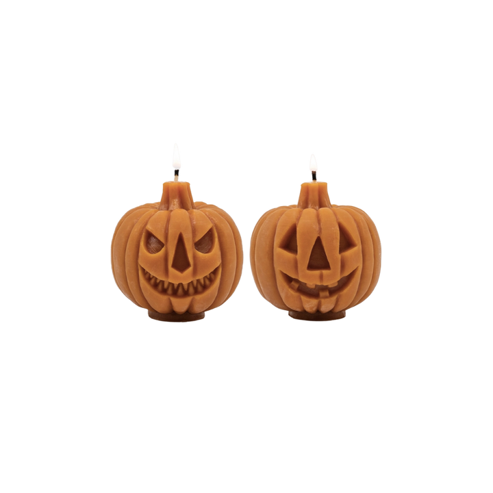 Beeswax Two-Faced Jack-O-Lantern