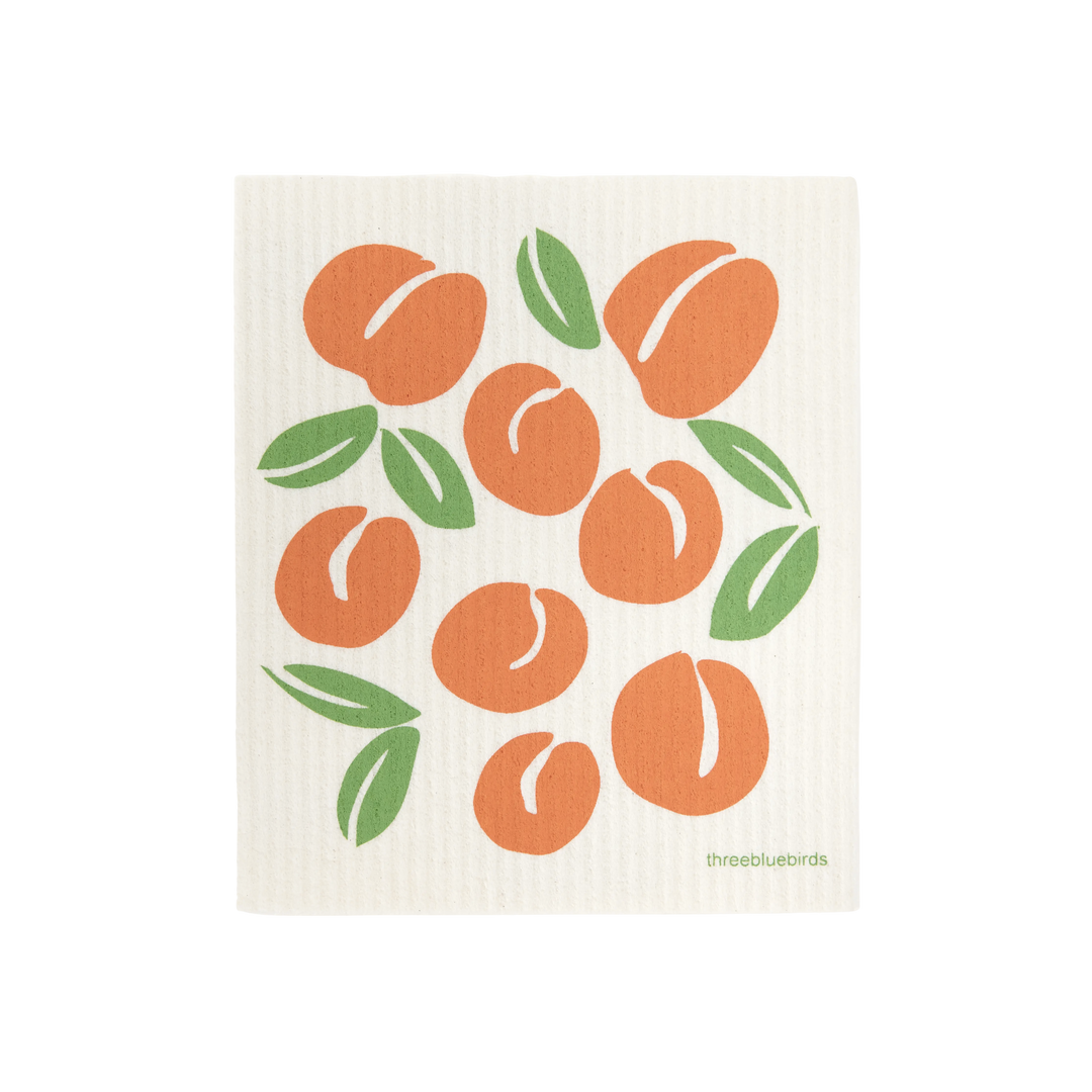 Peaches Swedish Dishcloth