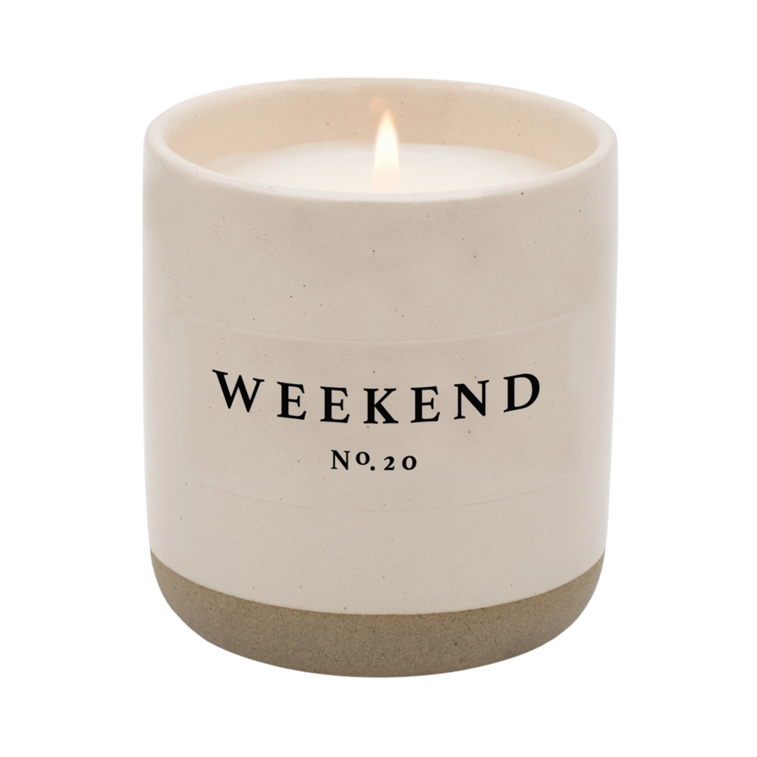 Weekend Soy Candle | Stoneware Candle Jar
