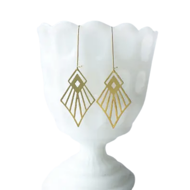 Art Deco Diamond Earrings