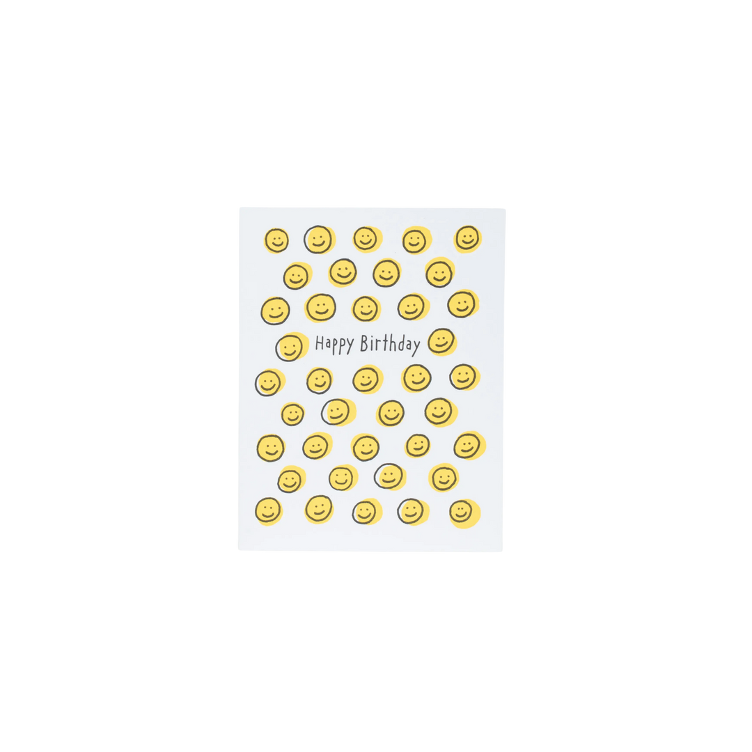 Happy Face Birthday Card