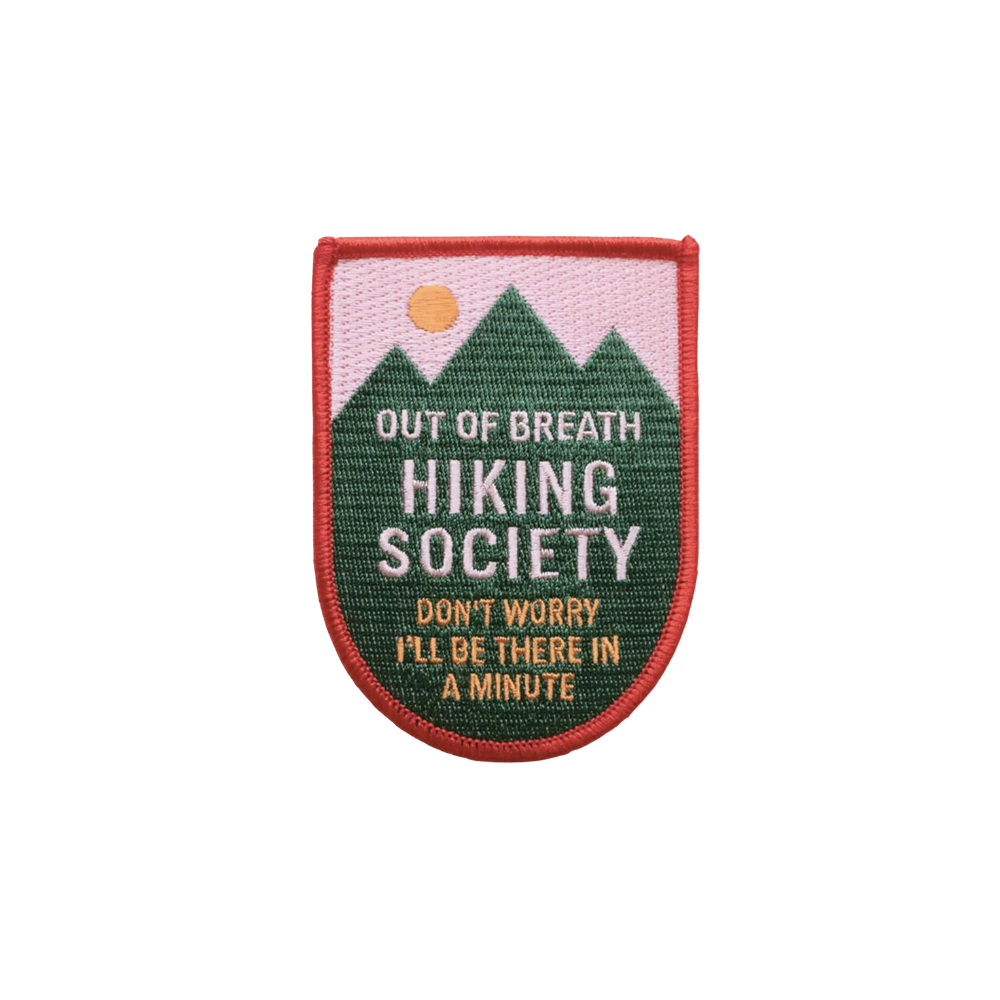 The Out Of Breath Hiking Society Embroidered Patch