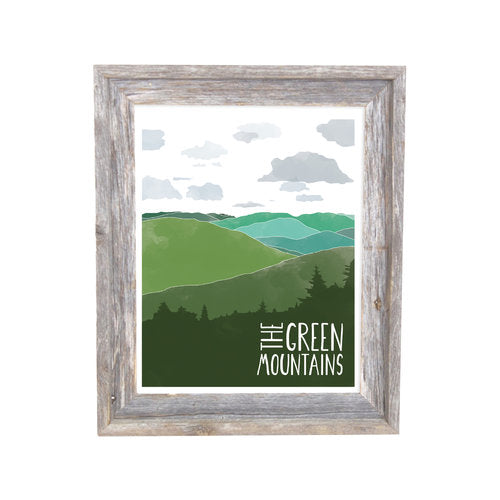 The Green Mountains 8x10 print