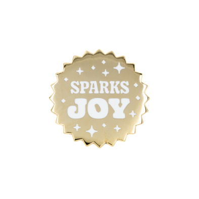Sparks Joy Enamel Pin