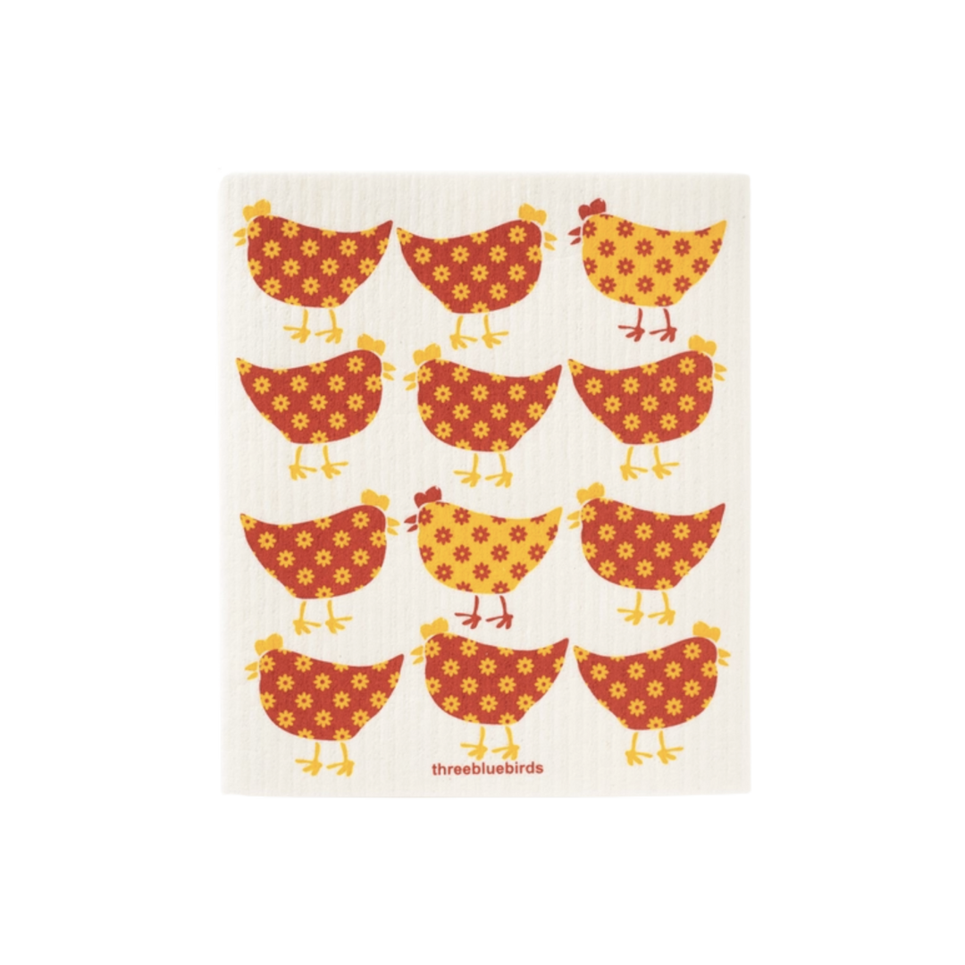 Little Chickens Swedish Dishcloth