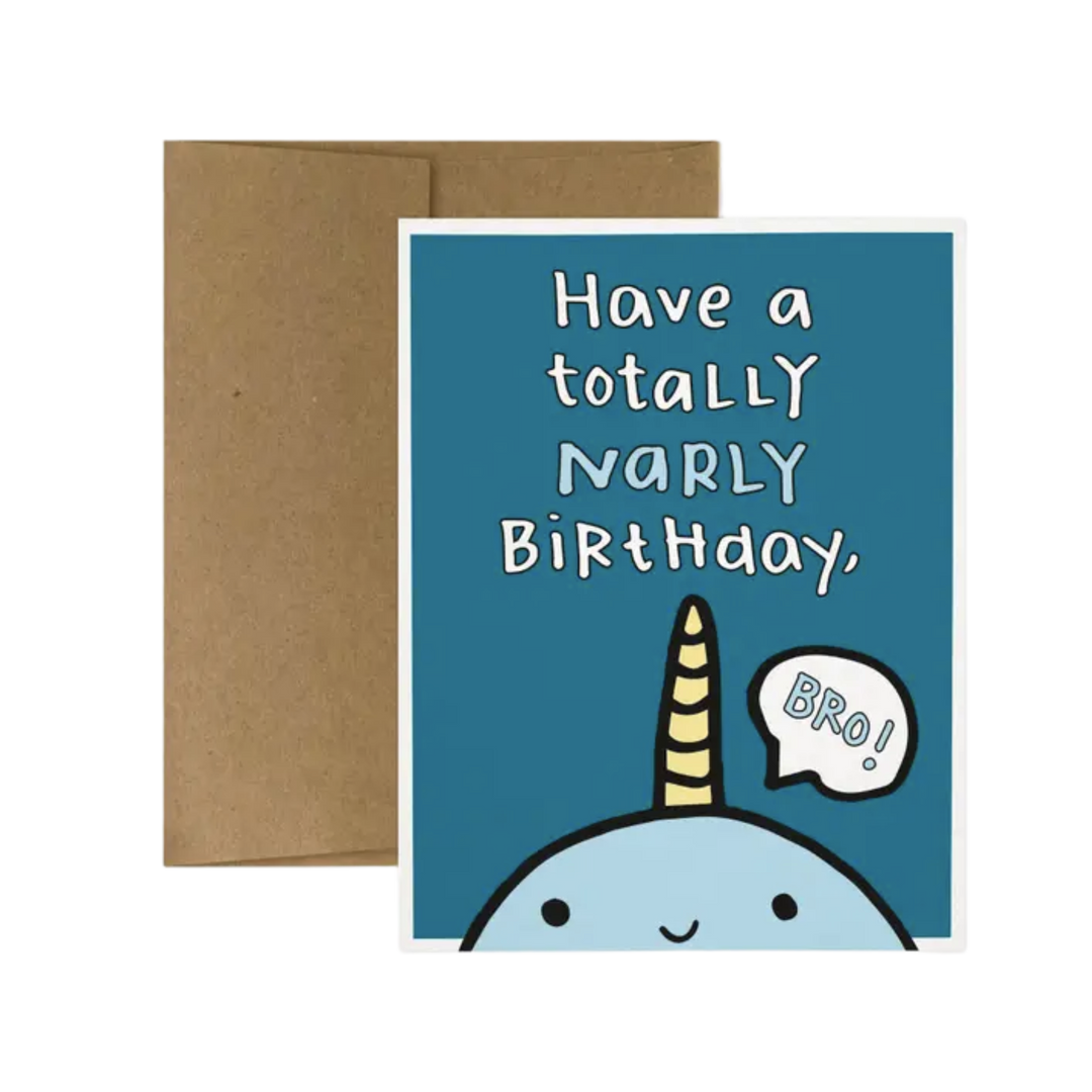 Have a Totally Narly Birthday, Bro! Card