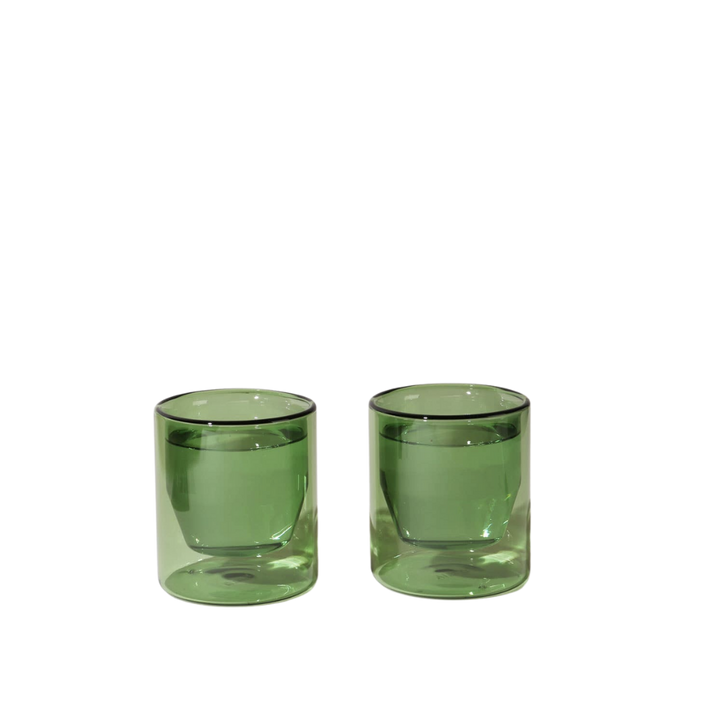 6 oz Double-Wall Verde Glass Set