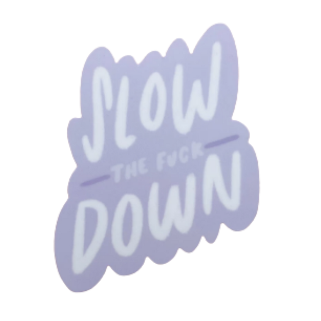 Slow The Fuck Down Sticker