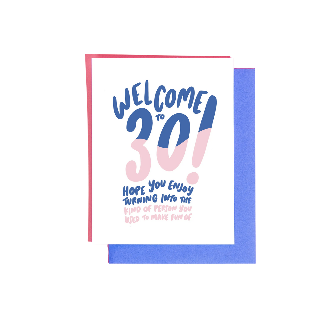 Welcome to 30 Birthday Card