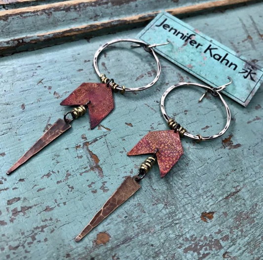 Asteria Earrings - Copper