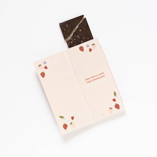 I Love You Berry Much Chocolate Card