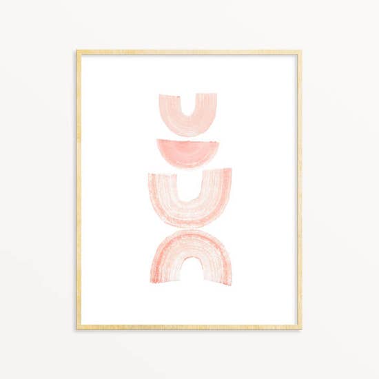 Blush Stack Art Print