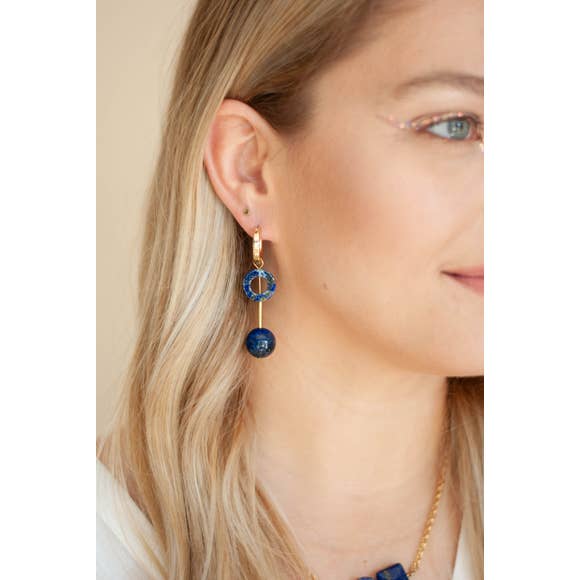 Lapis Terra Earrings